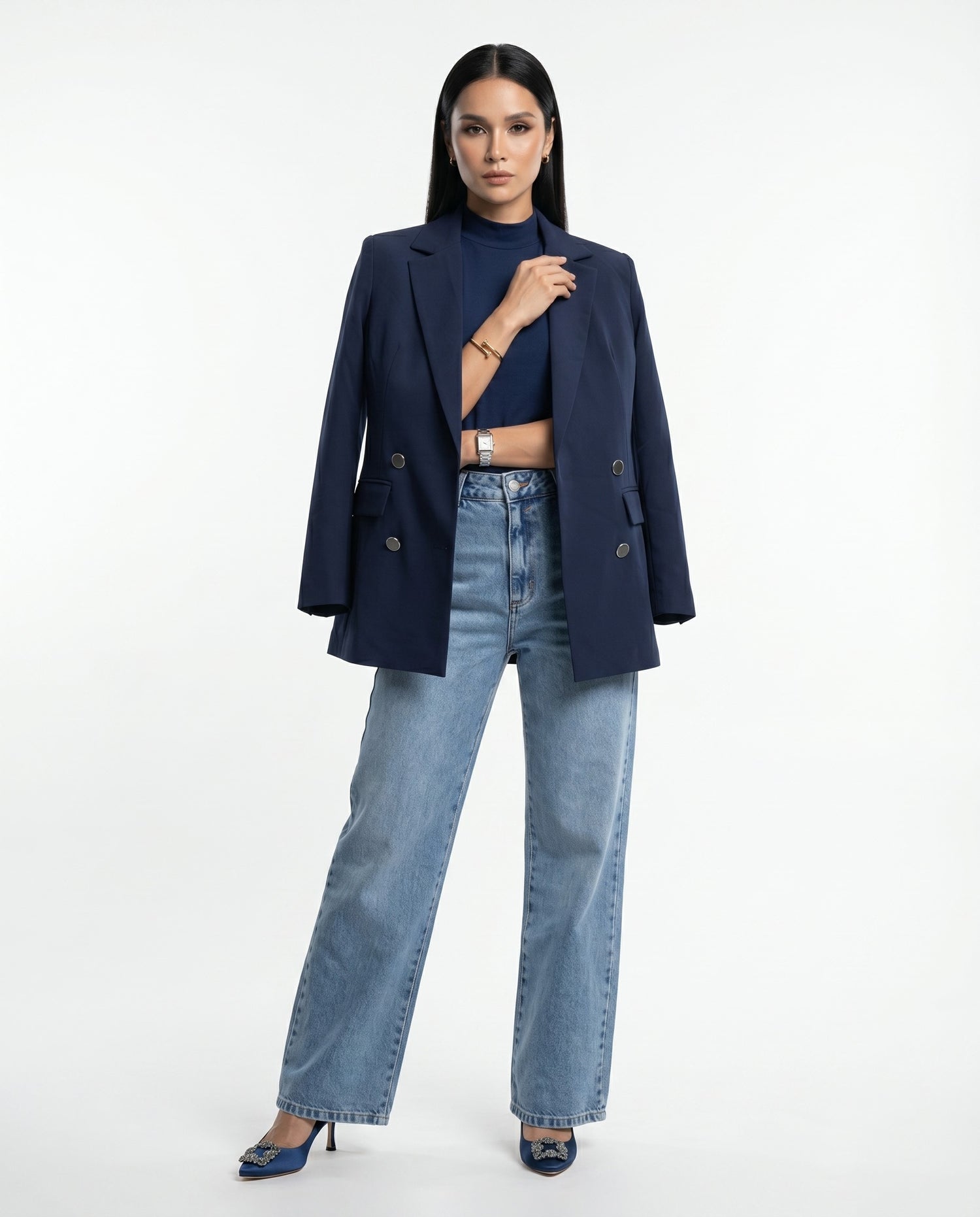 Blazer Max (4 botões) - Azul Marinho