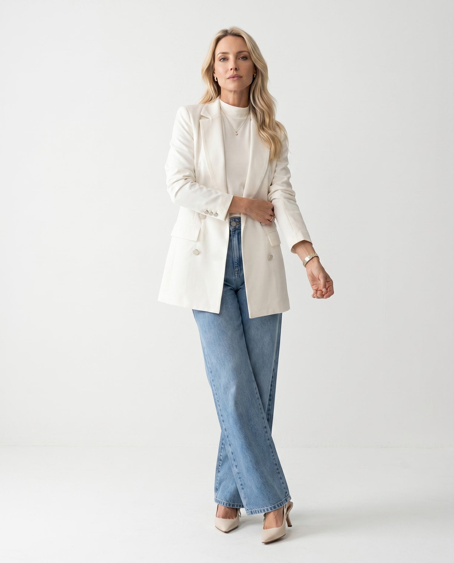 Blazer Max (4 botões) - Off White
