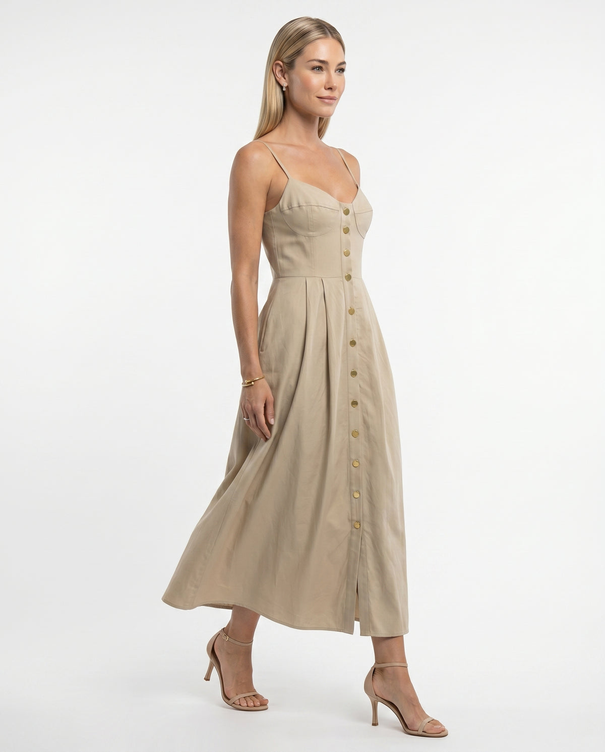 Vestido Luma - Areia