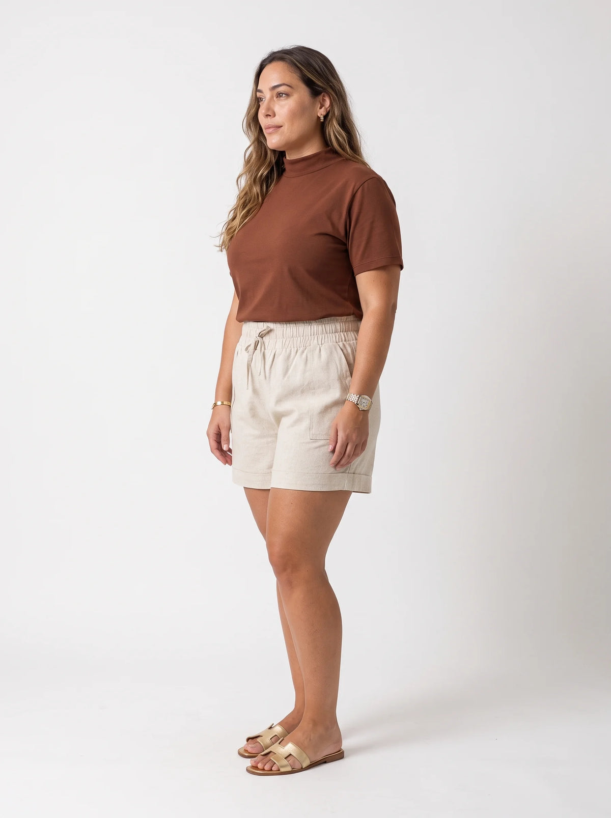 Short Linho Atena - Cru