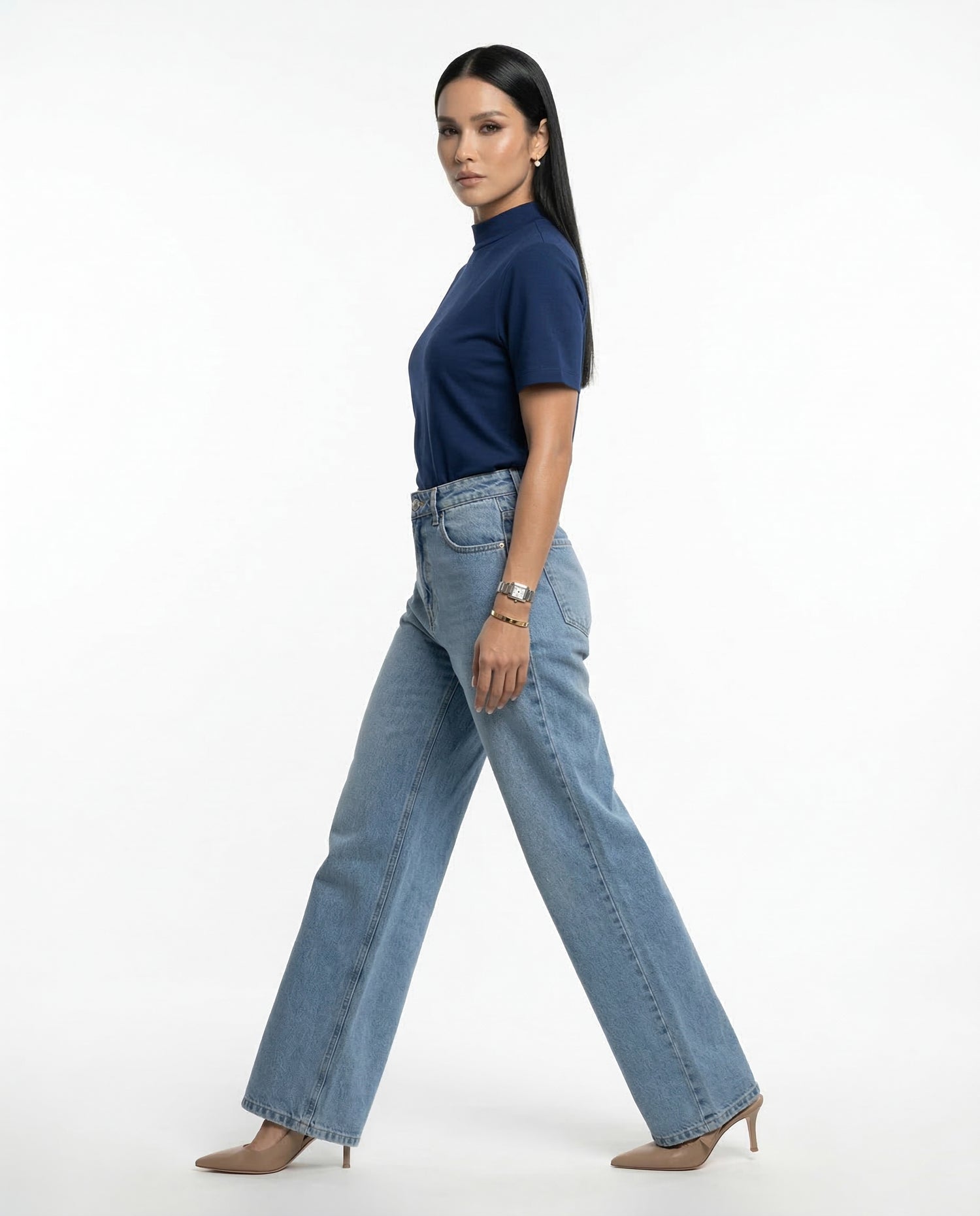 T-Shirt Megan - Azul Marinho