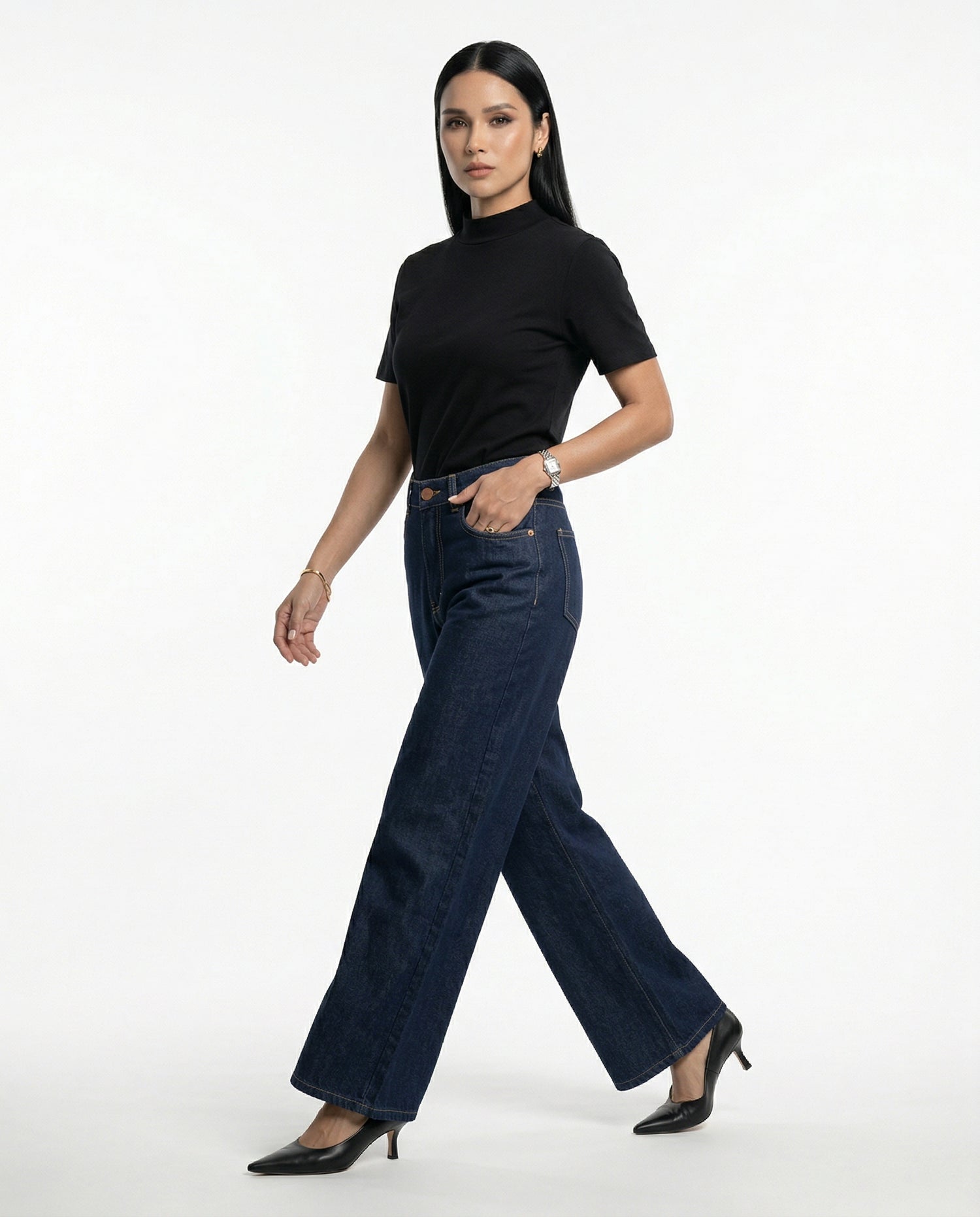 Calça Reta Jade Hadid