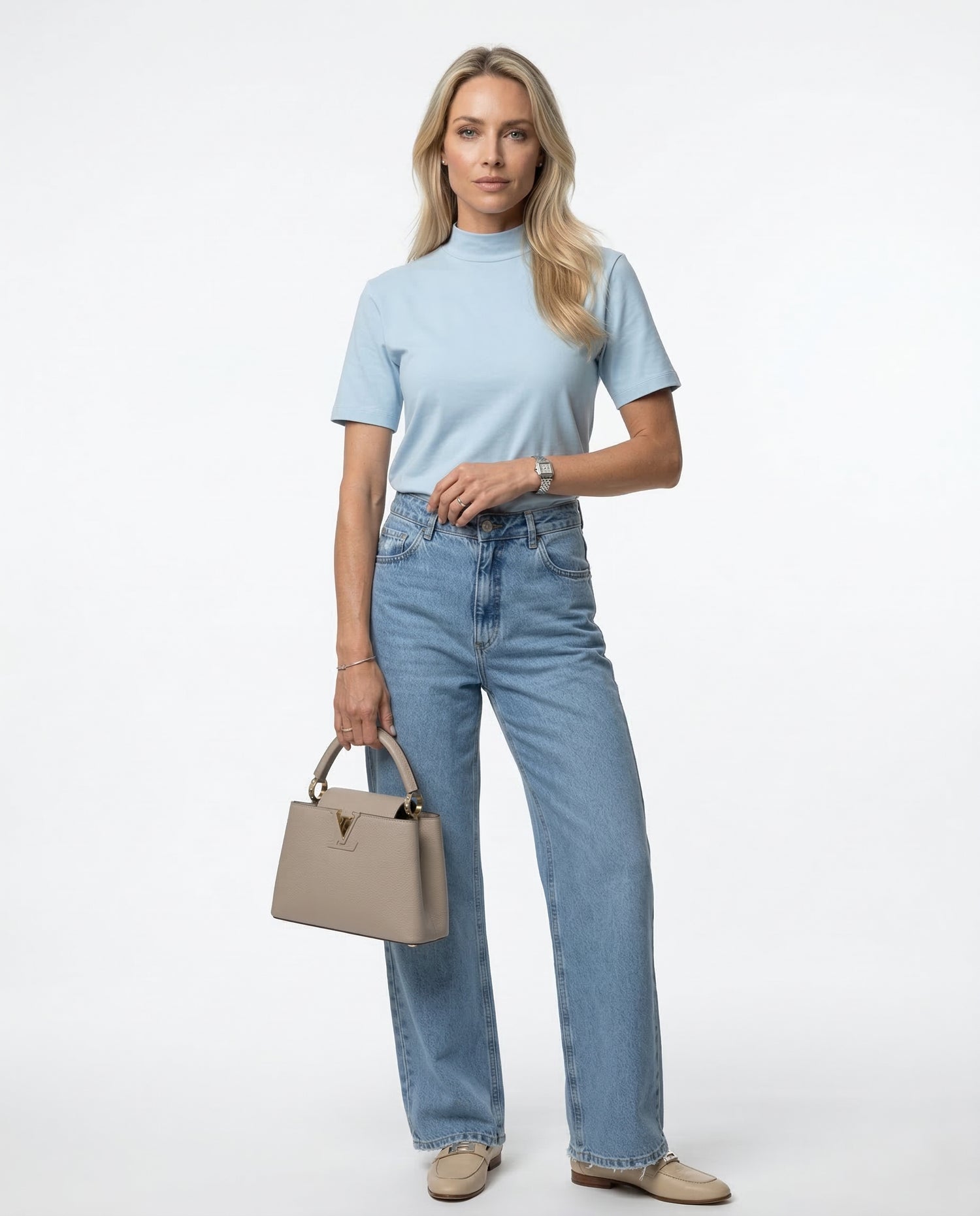 T-Shirt Megan - Azul Claro