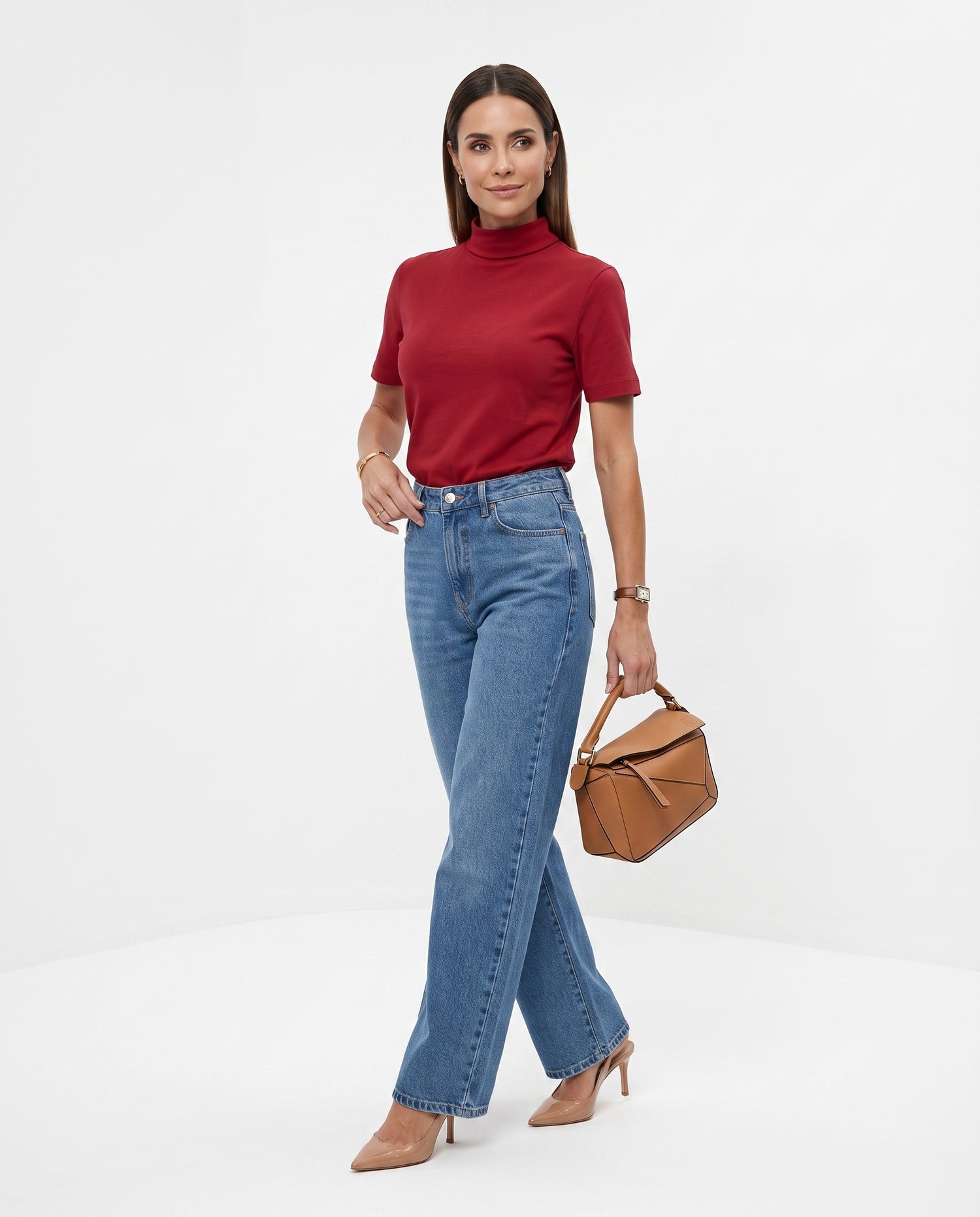 T-shirt Megan - Vinho