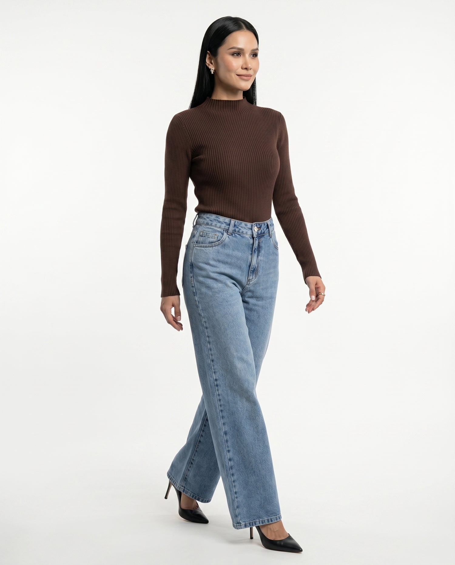 Blusa Jane Tricot - Café