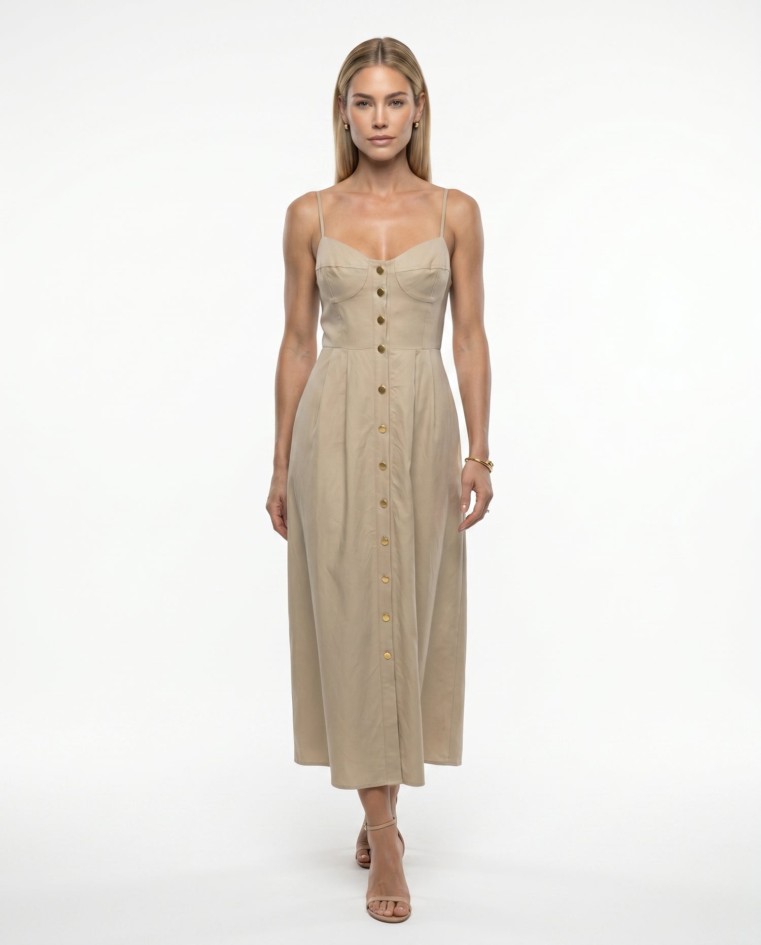 Vestido Luma - Areia