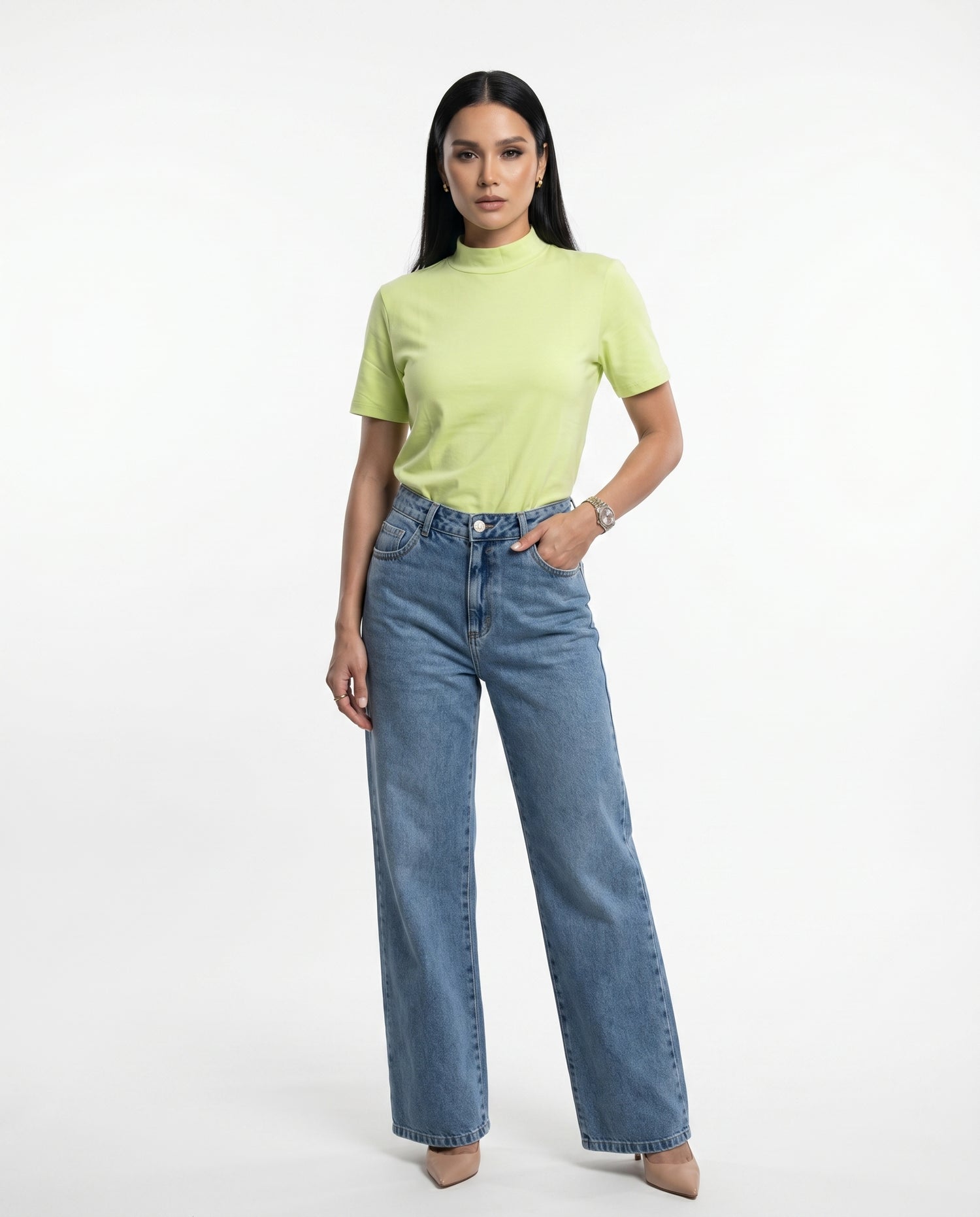 T-shirt Megan - Verde Lima