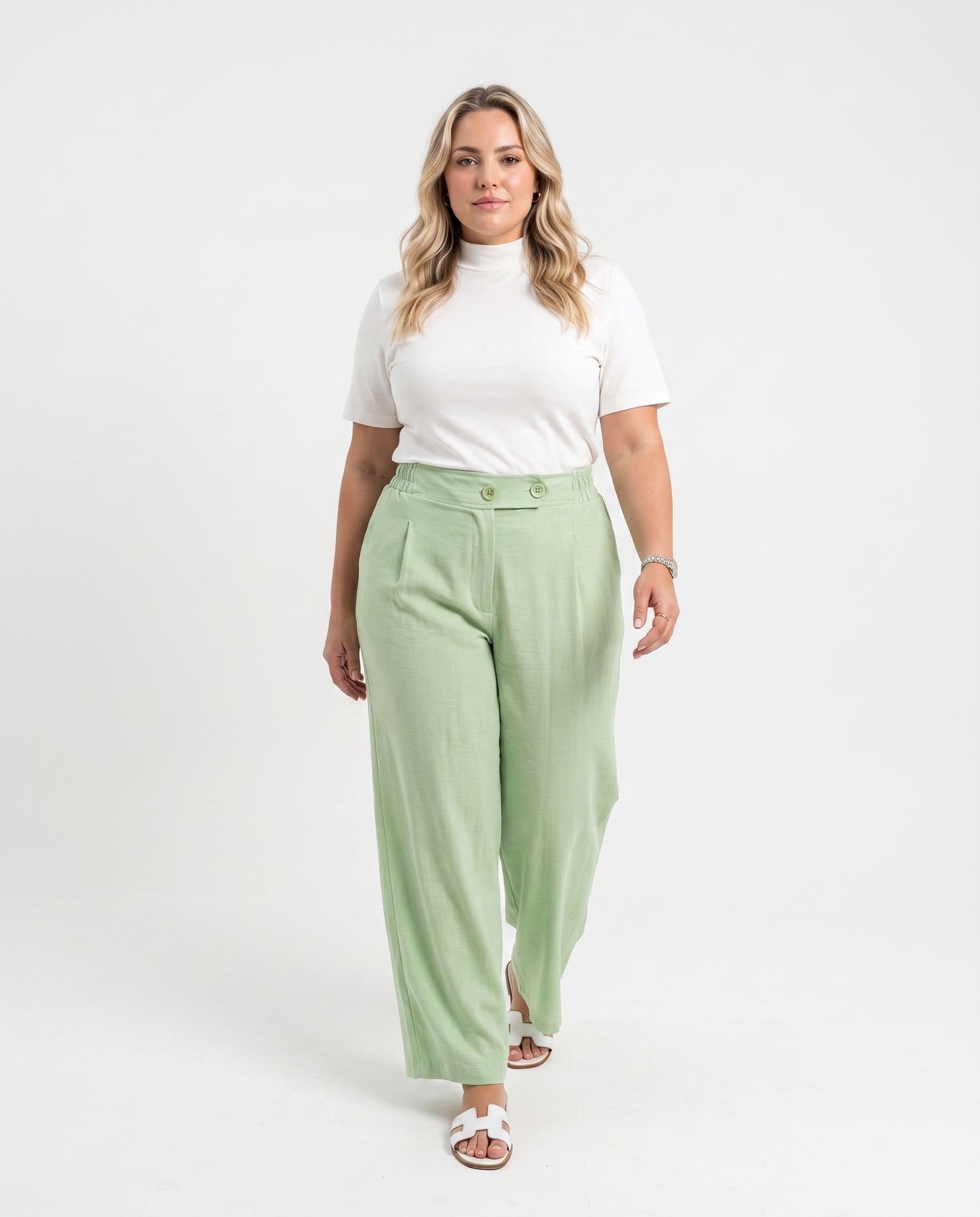 Calça Pantalona Vis - Verde