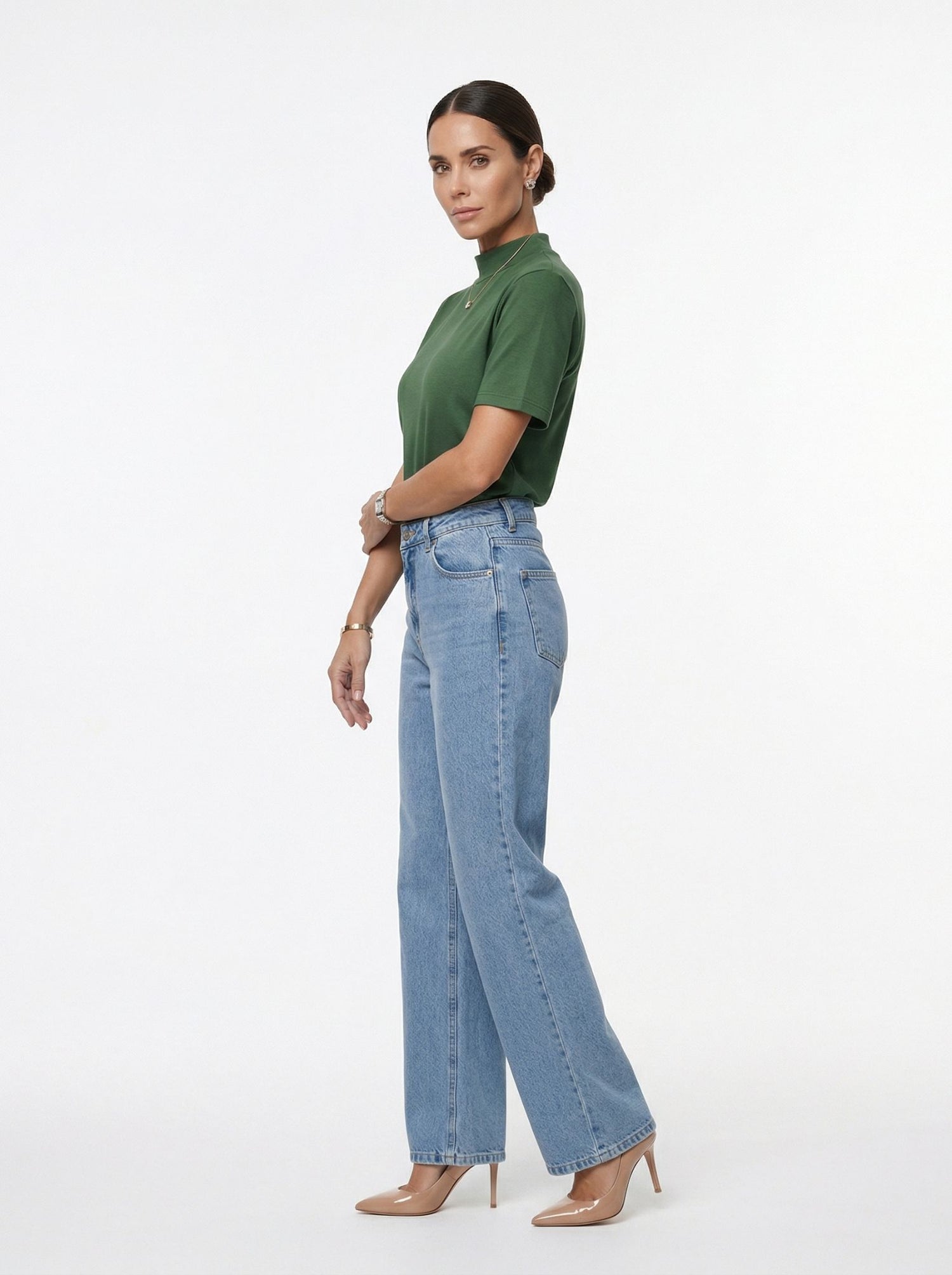 T-Shirt Megan - Verde Escuro