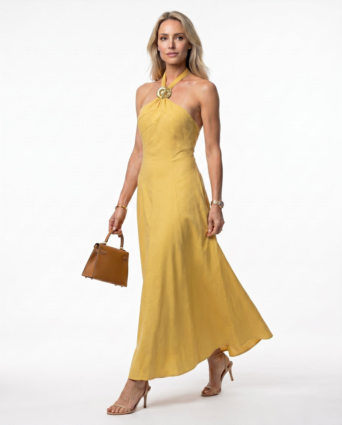 Vestido Débora - Amarelo