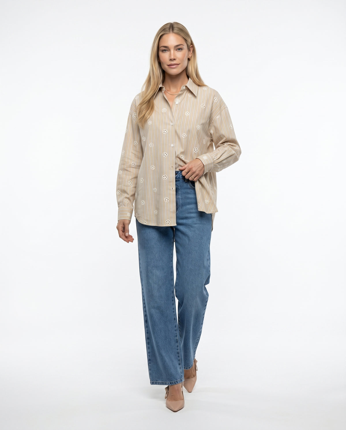 Camisa Pétala - Bege