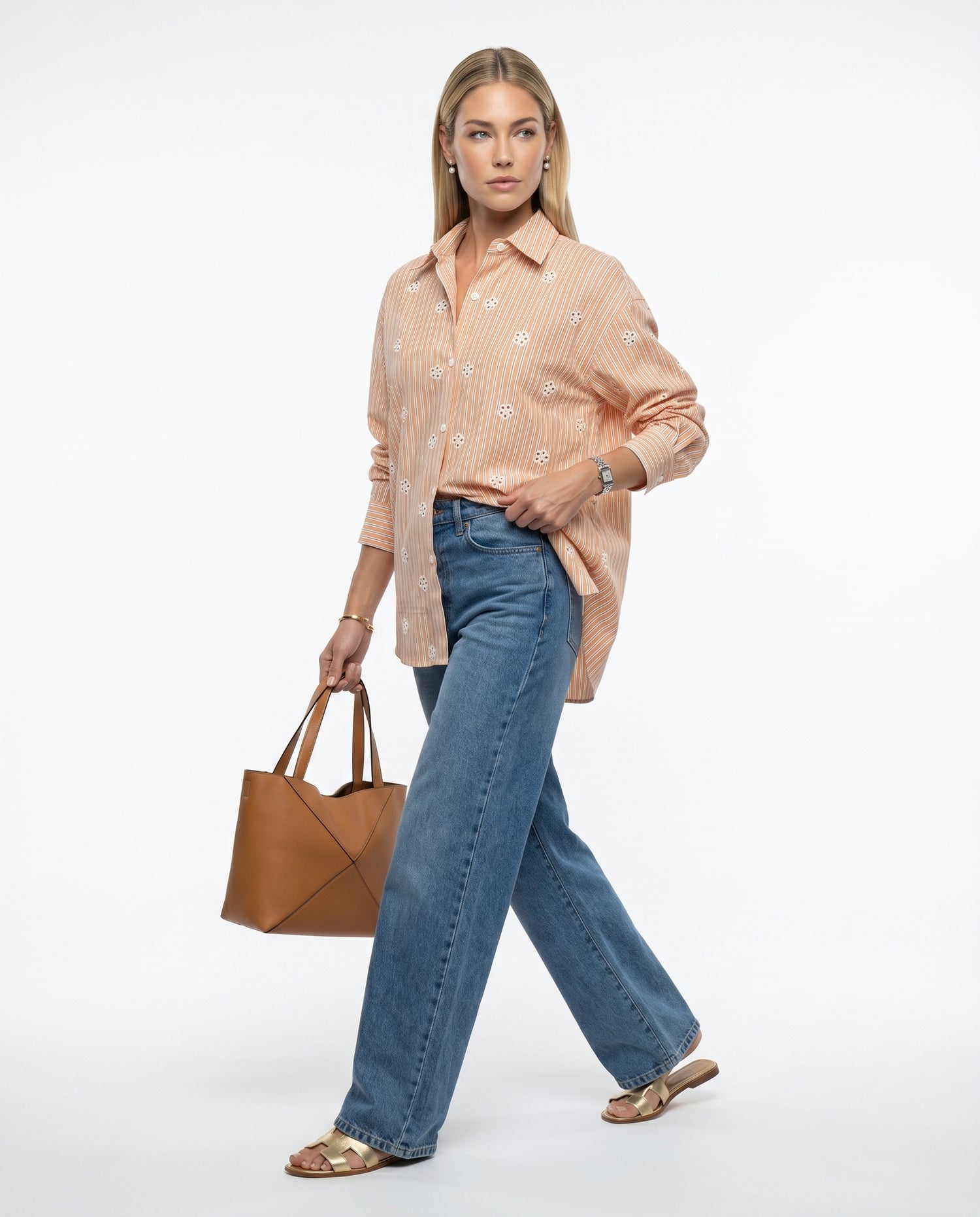 Camisa Pétala - Laranja