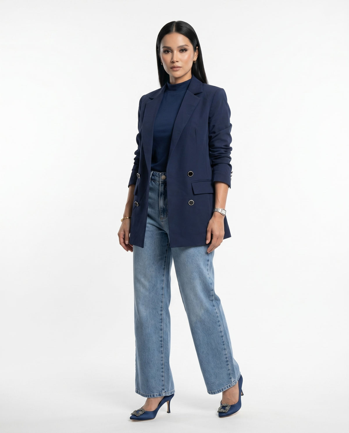 Blazer Max (4 botões) - Azul Marinho