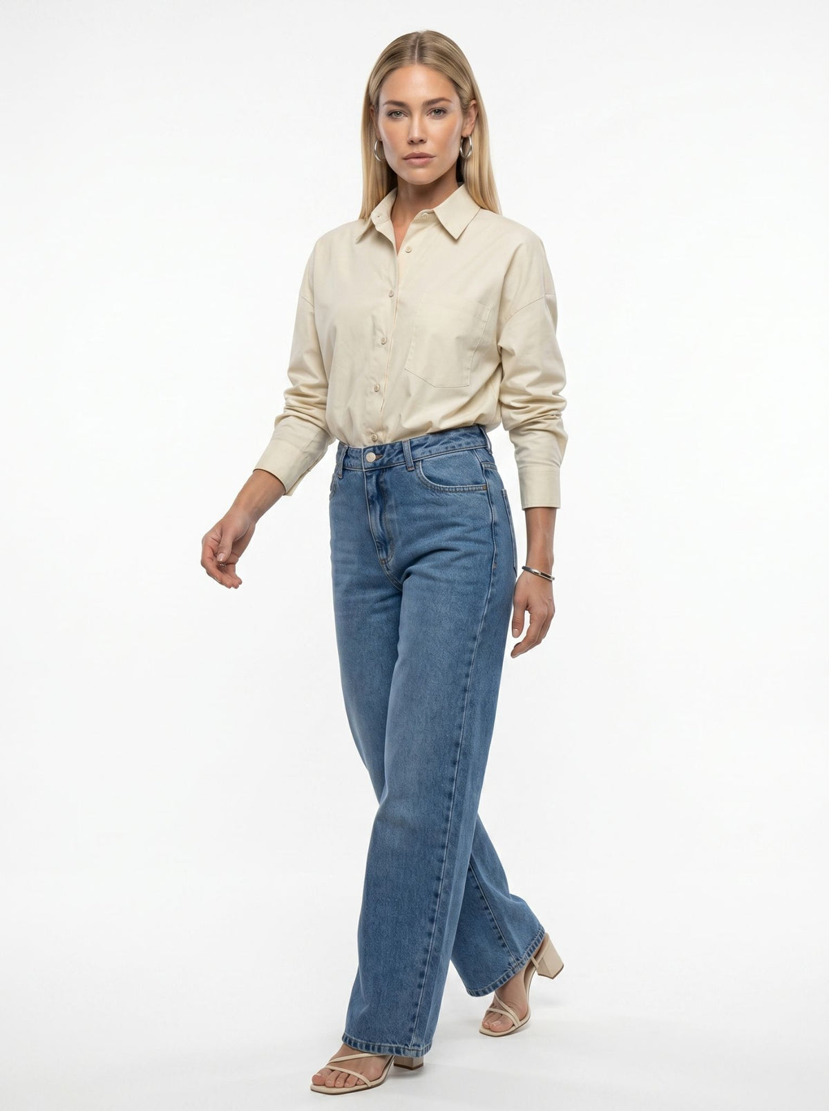 Camisa Over Lisa - Bege