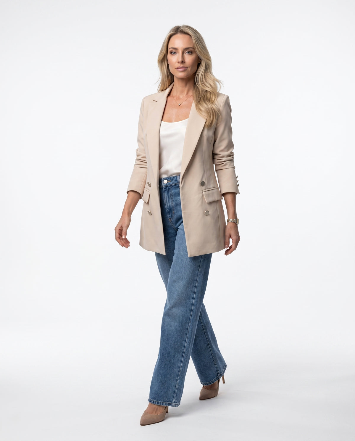 Blazer Max (4 botões) - Bege