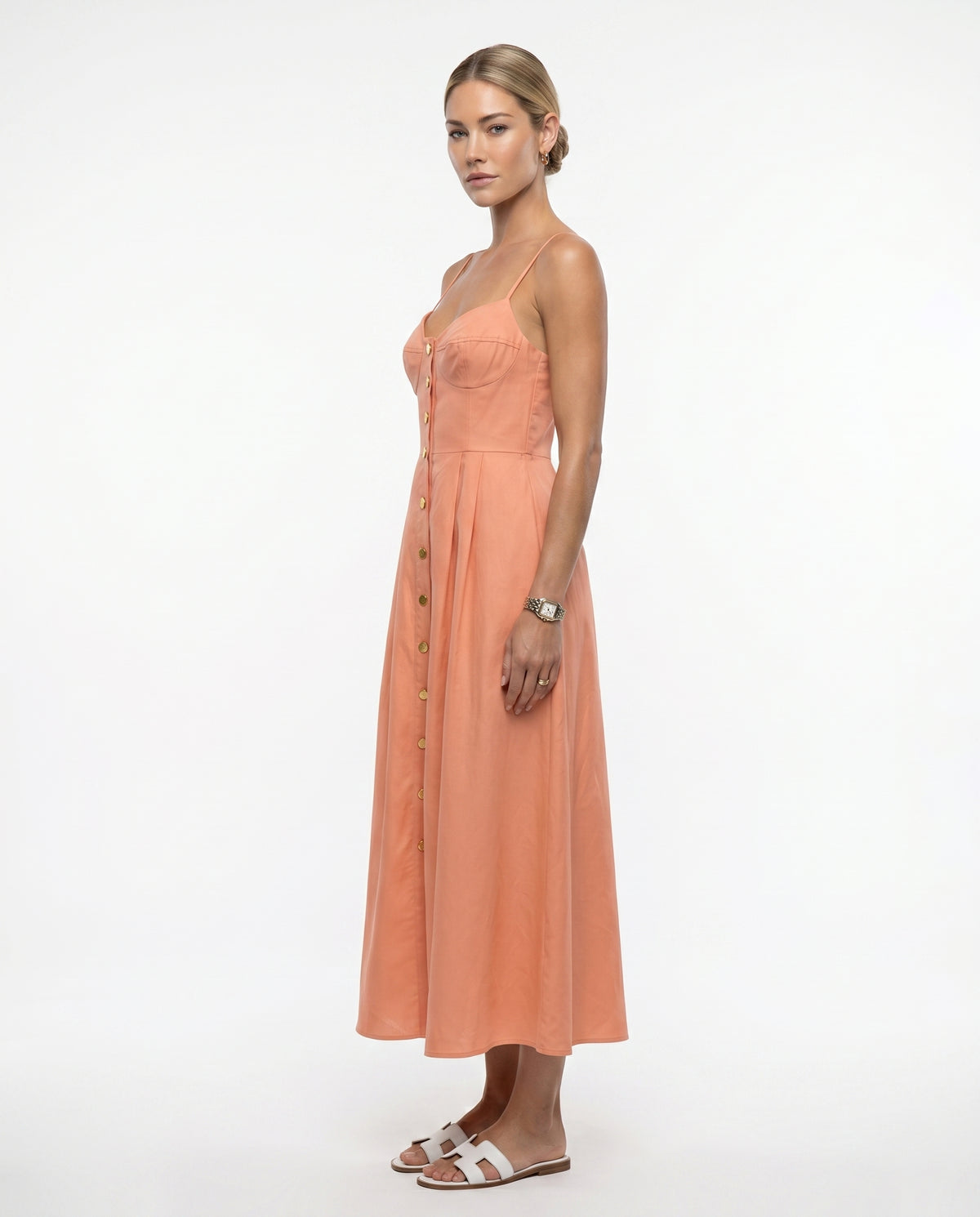 Vestido Luma - Salmão