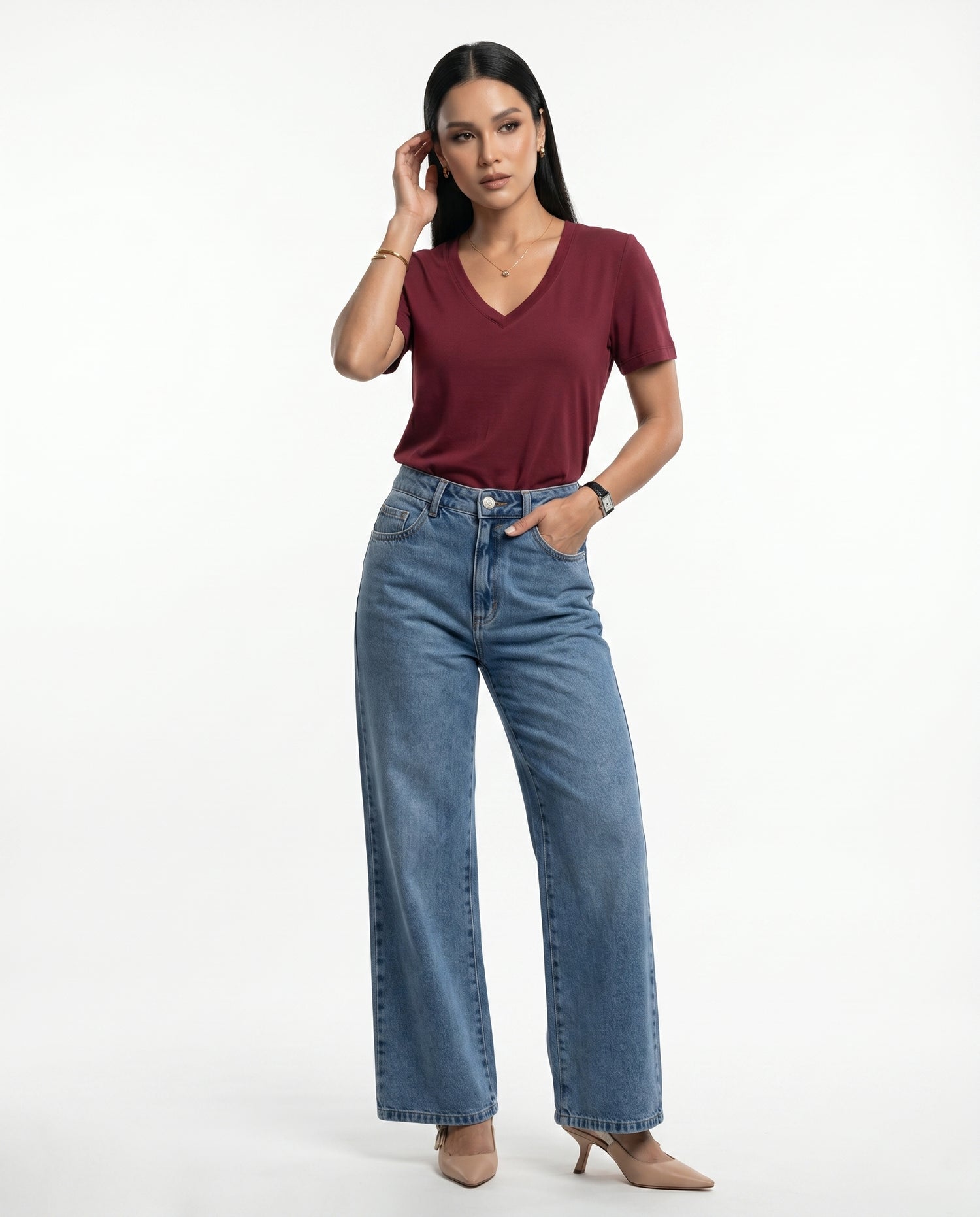 Camiseta Lais - Vinho