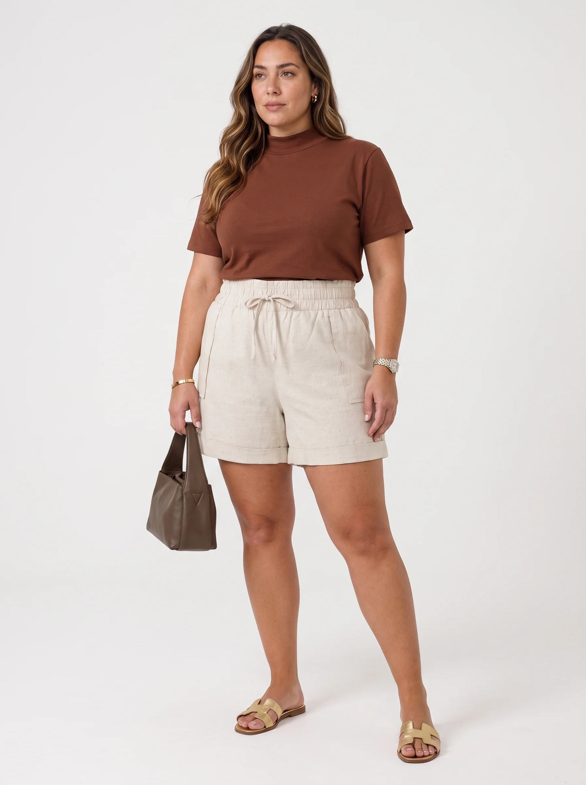 Short Linho Atena - Cru