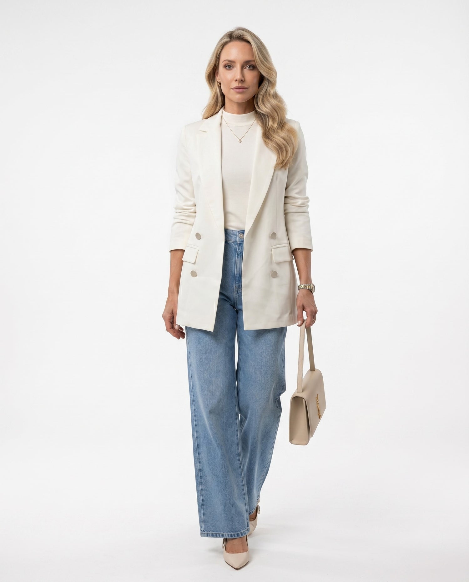Blazer Max (4 botões) - Off White