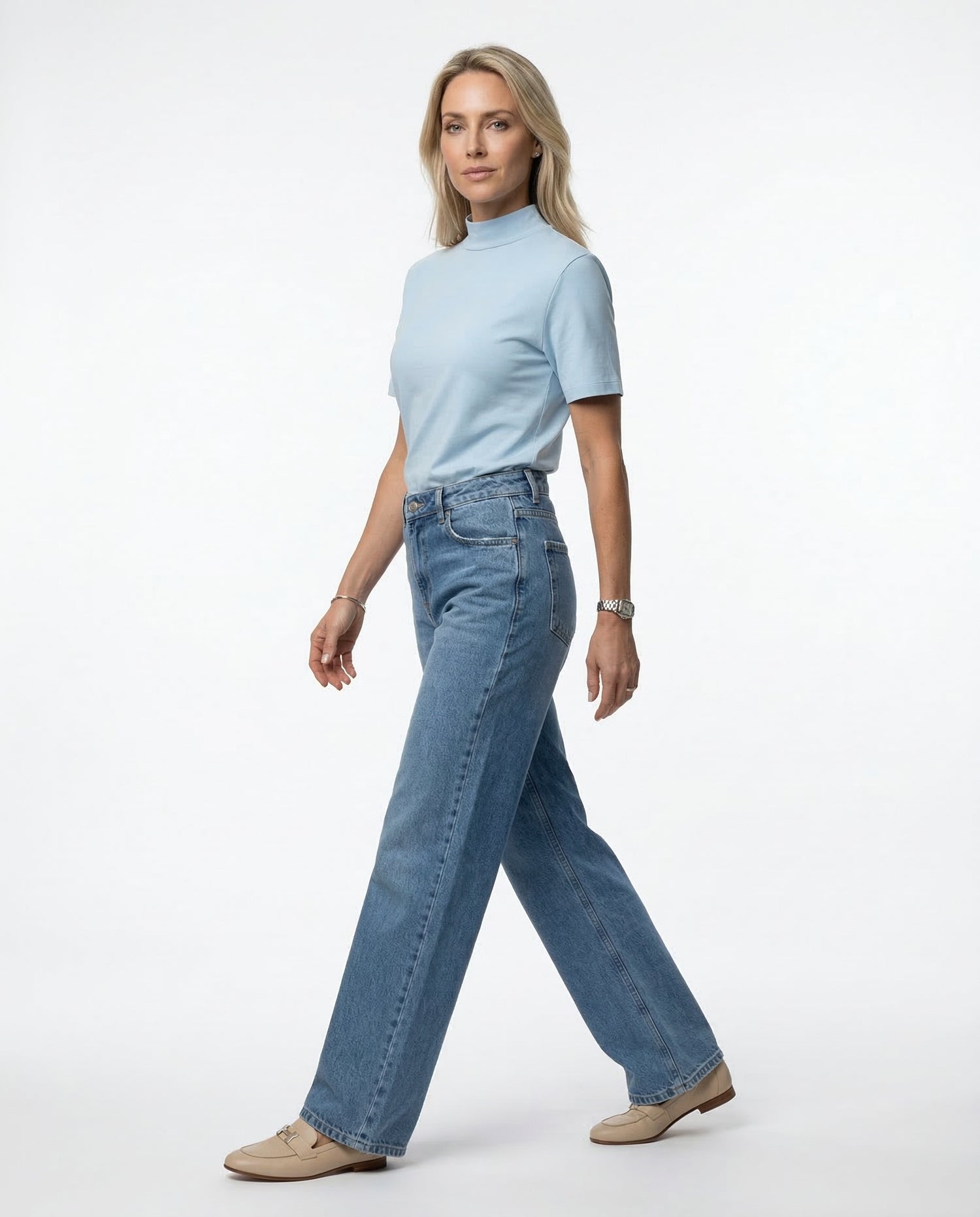 T-Shirt Megan - Azul Claro