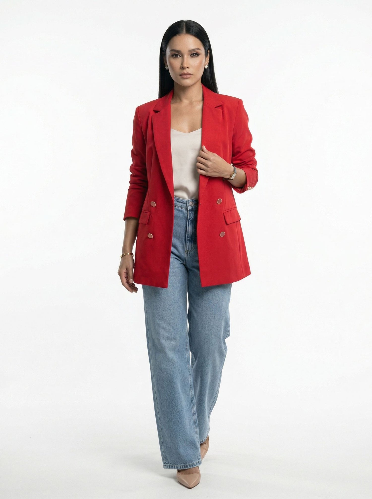 Blazer Max (4 botões) - Vermelho