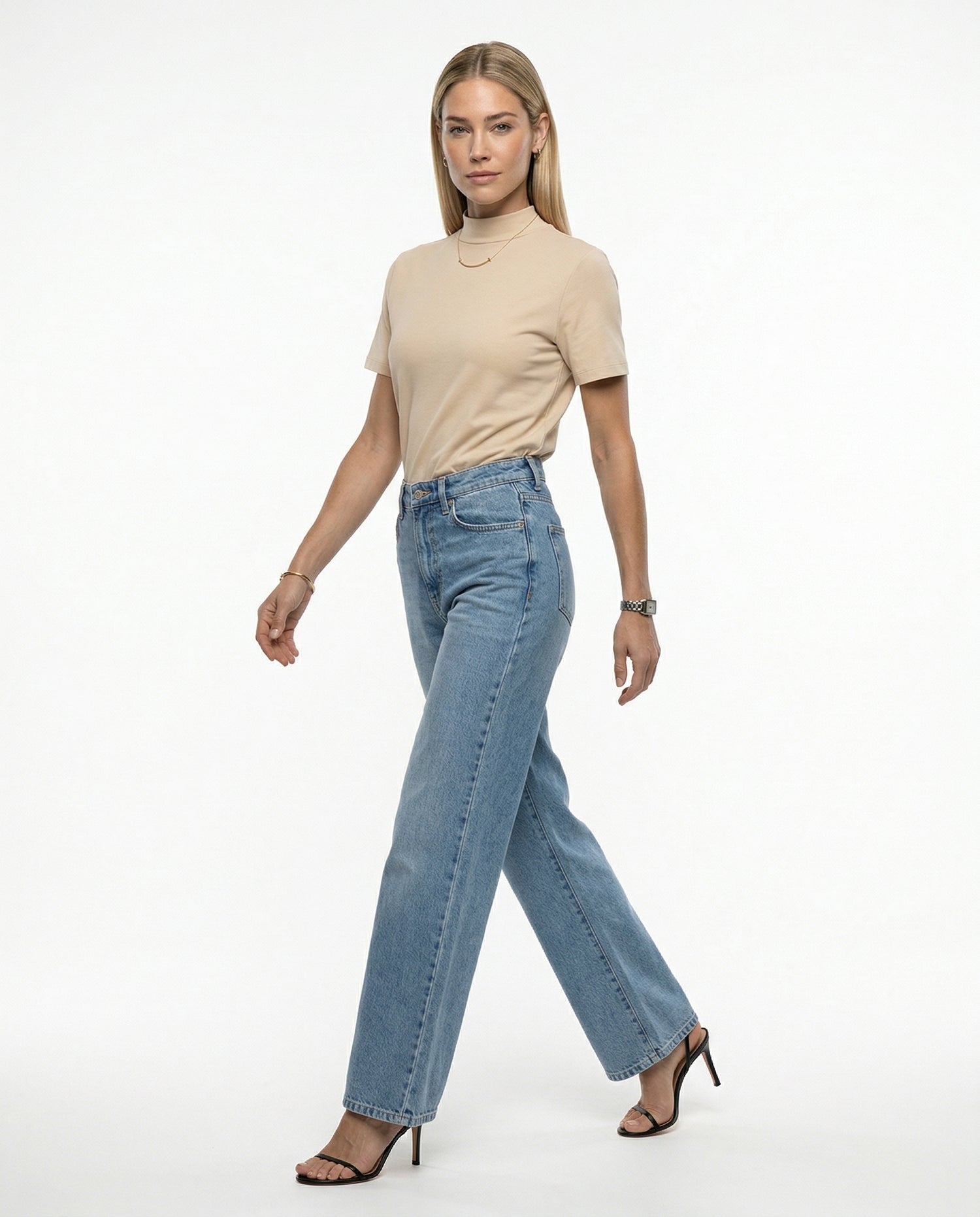 Calça Reta Alta Jade West