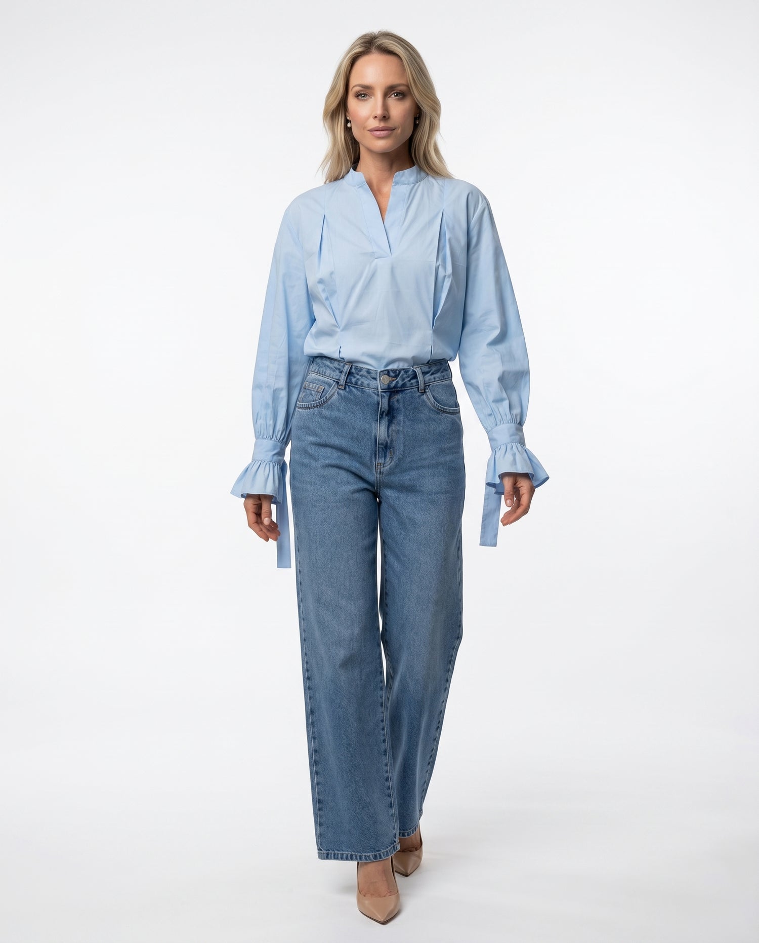 Blusa Laço - Azul