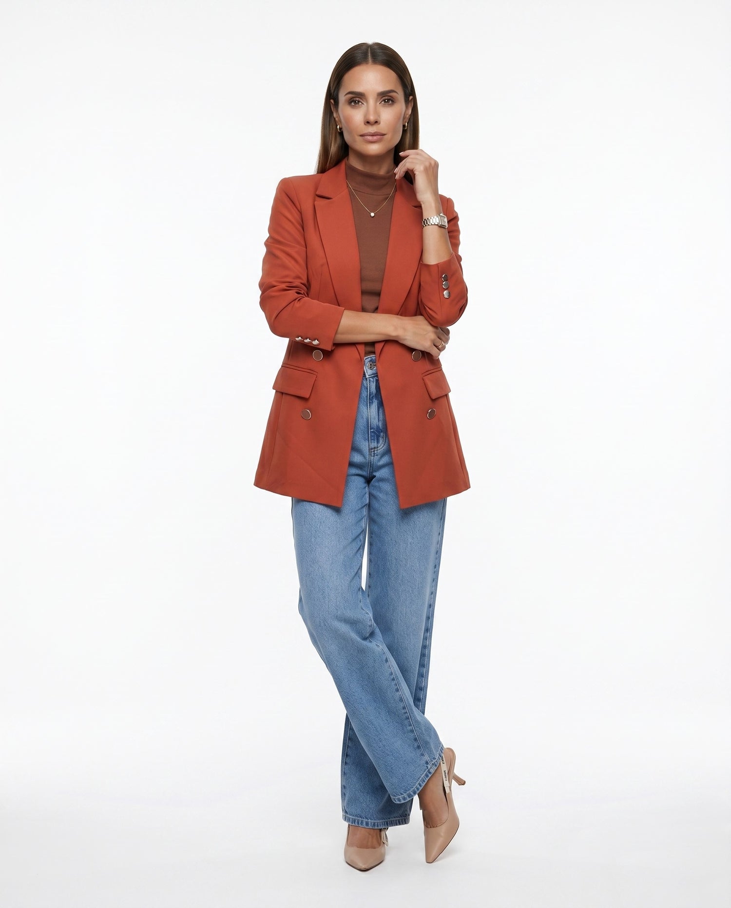 Blazer Max (4 botões) - Ferrugem