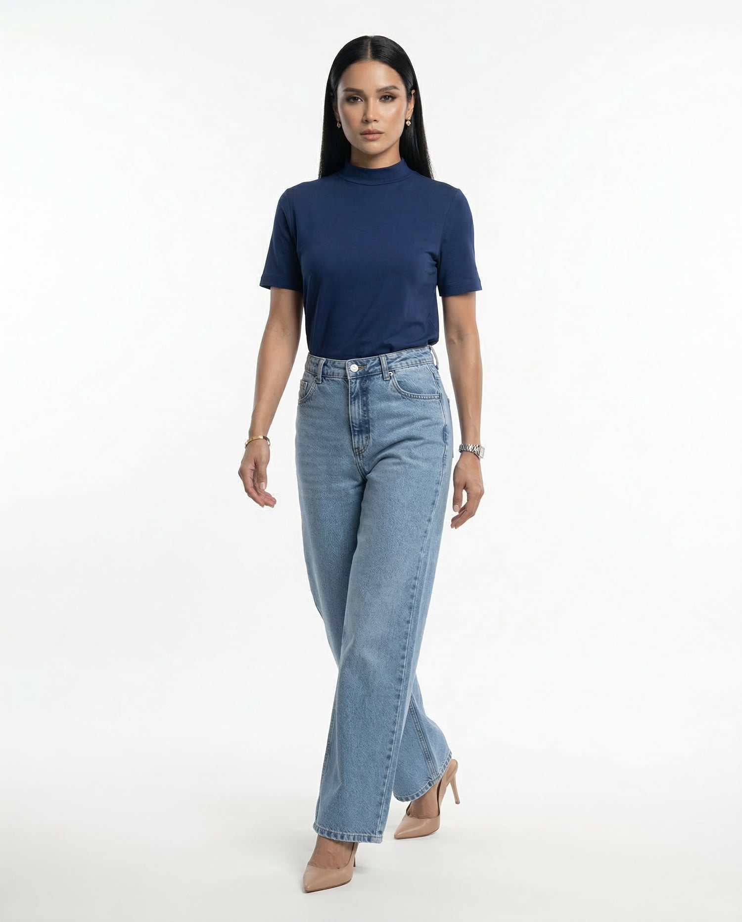 T-Shirt Megan - Azul Marinho