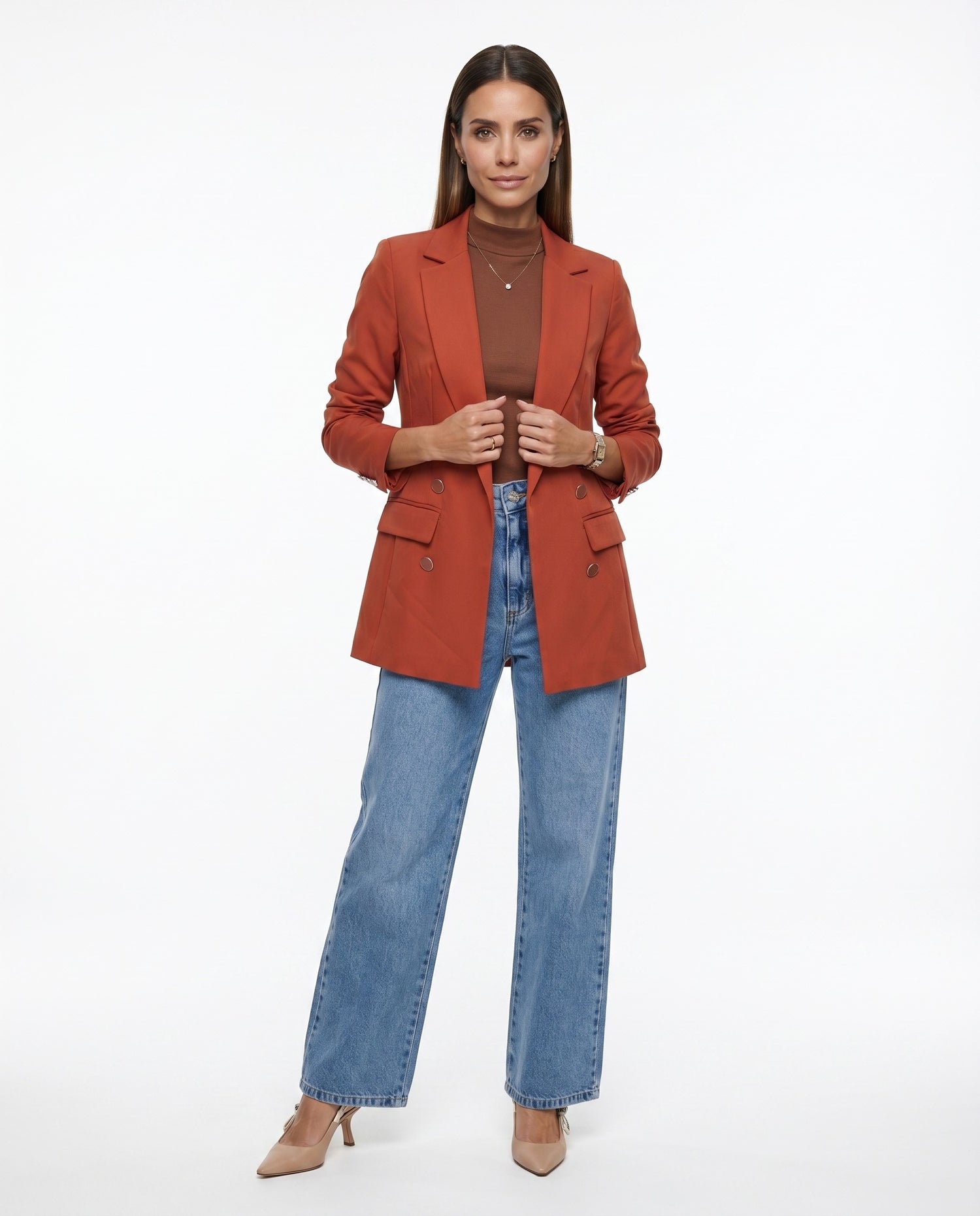 Blazer Max (4 botões) - Ferrugem