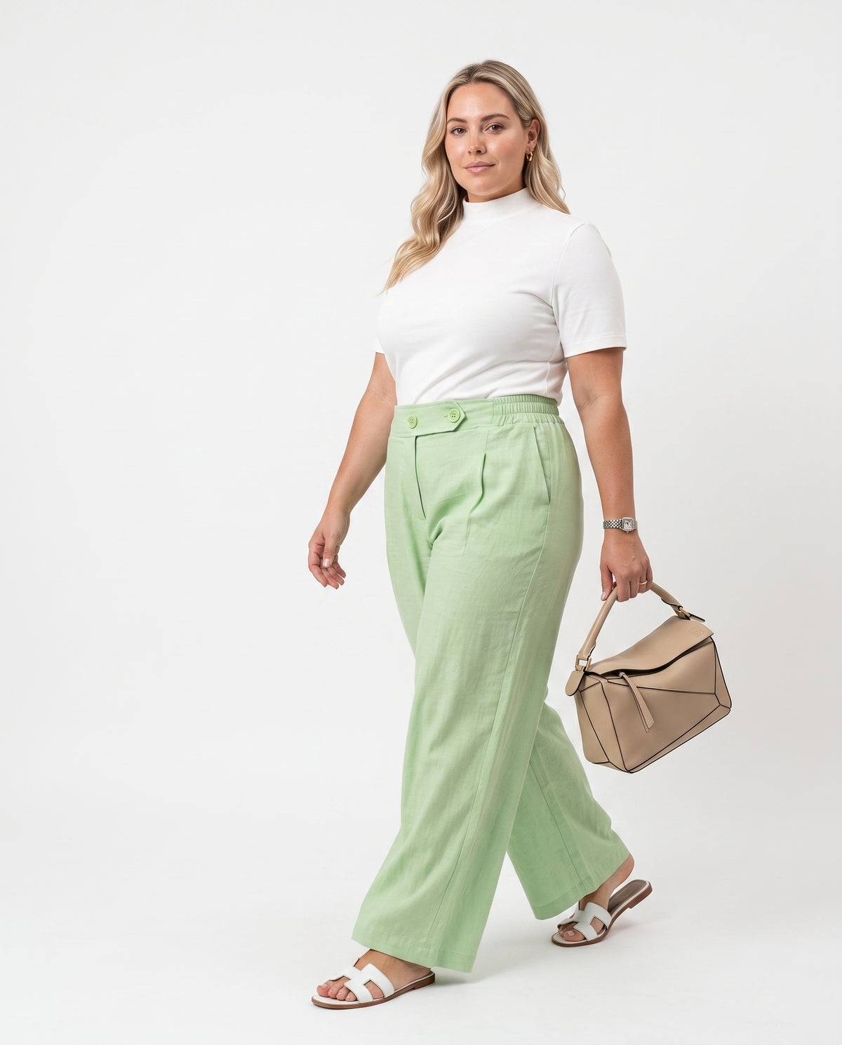 Calça Pantalona Vis - Verde