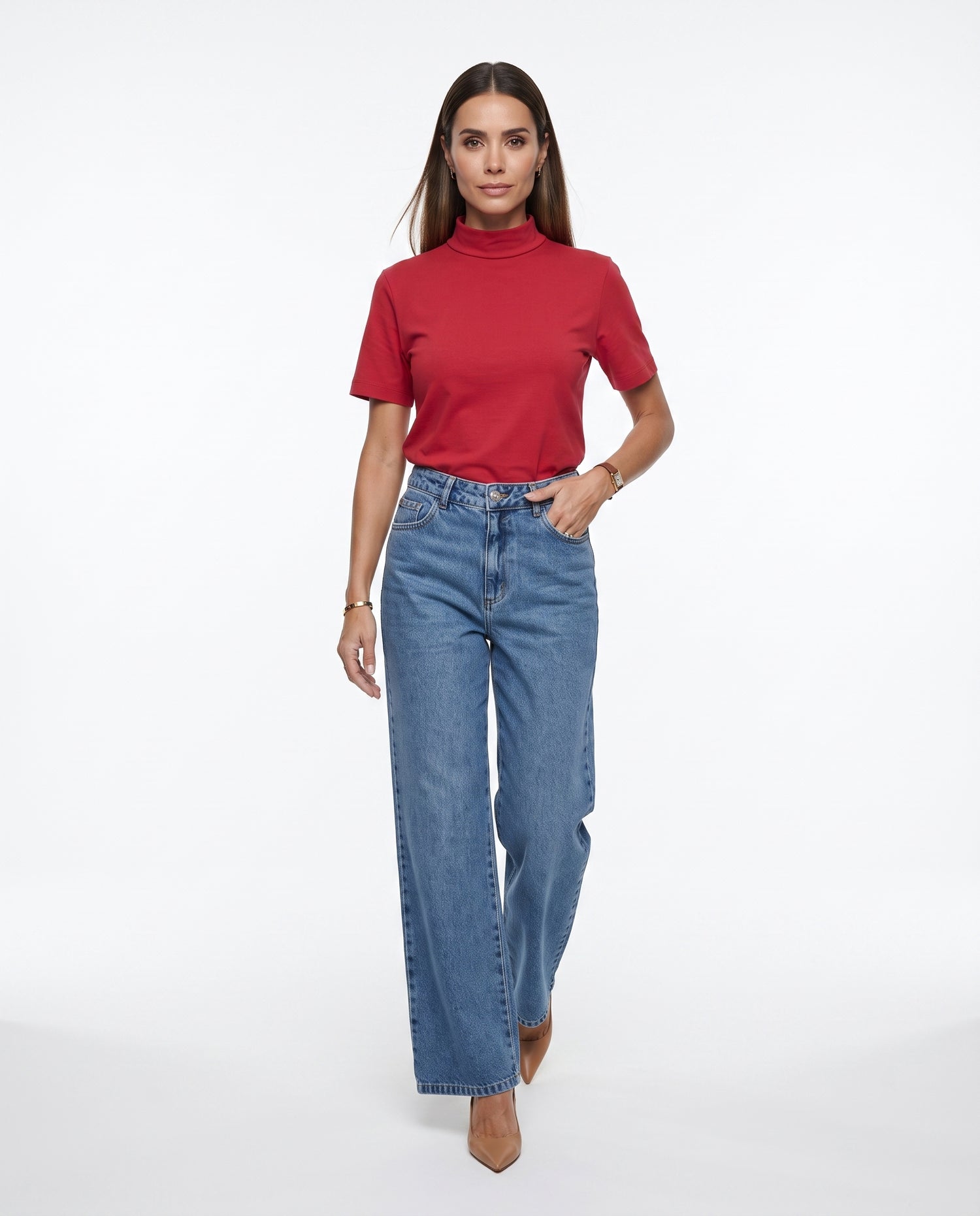 T-shirt Megan - Vinho