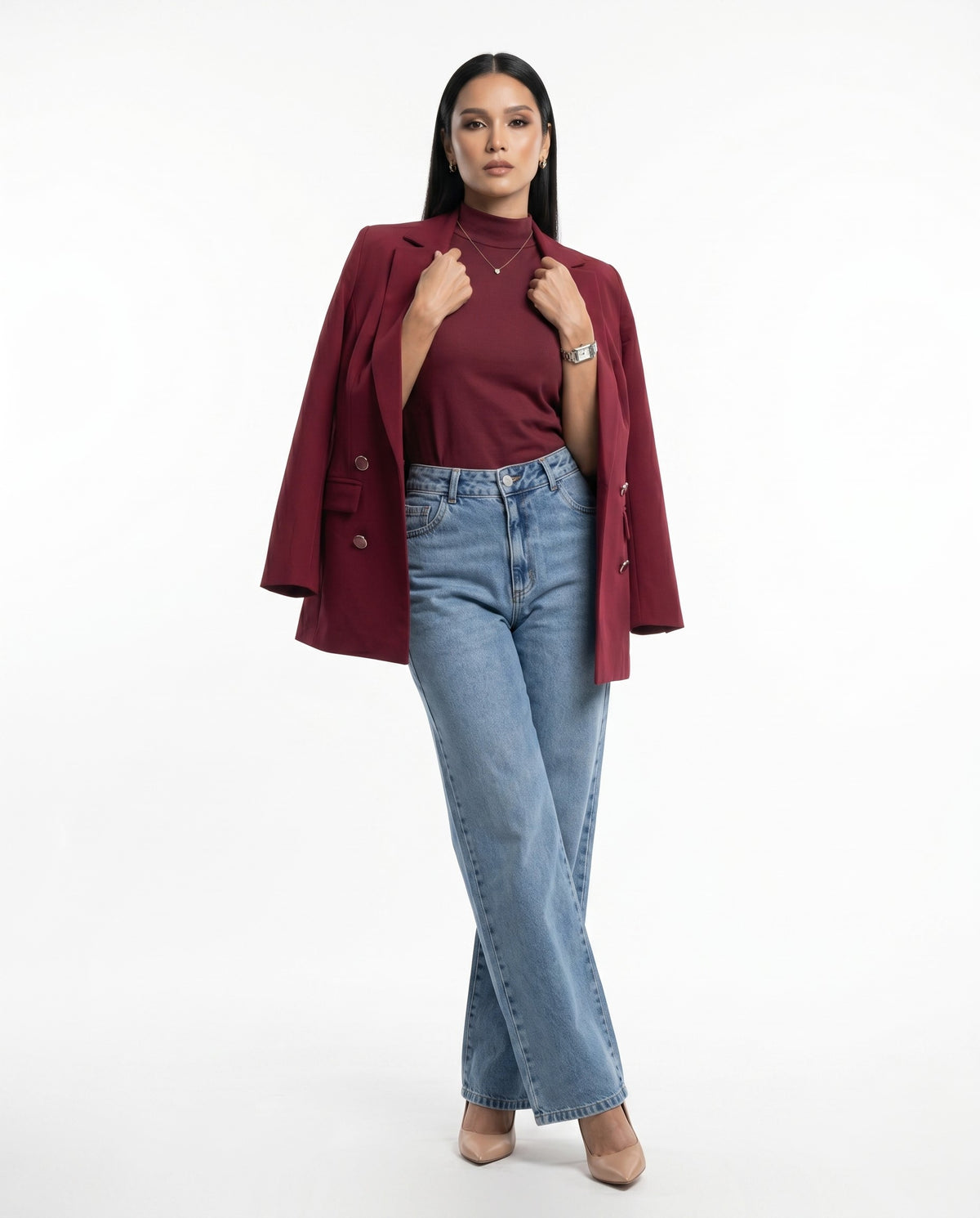 Blazer Max (4 botões) - Marsala