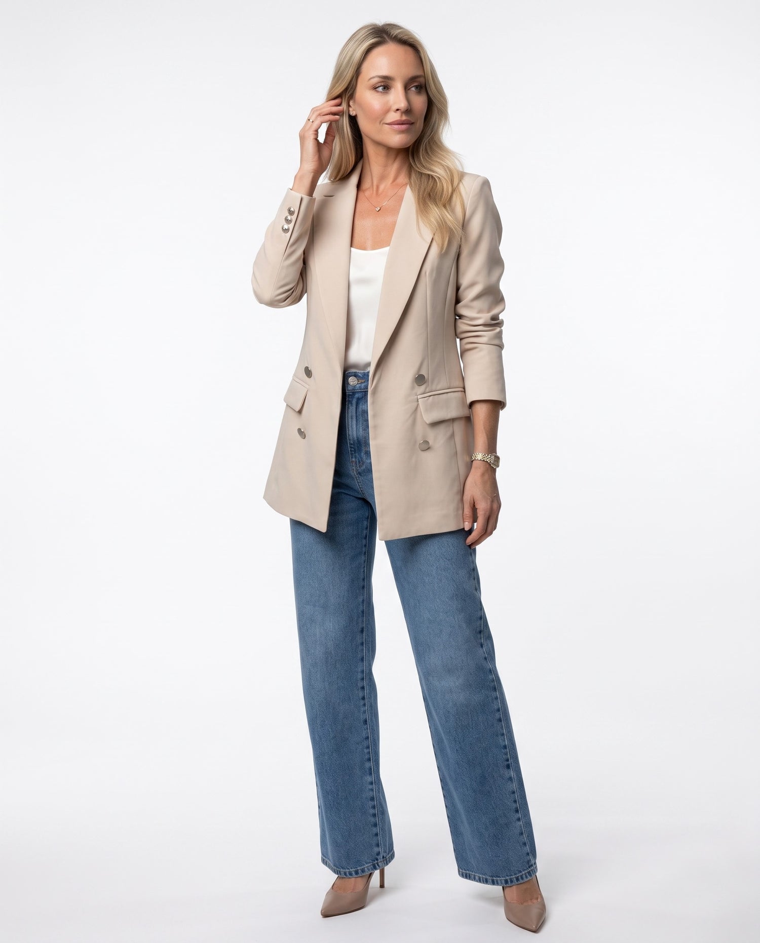 Blazer Max (4 botões) - Bege