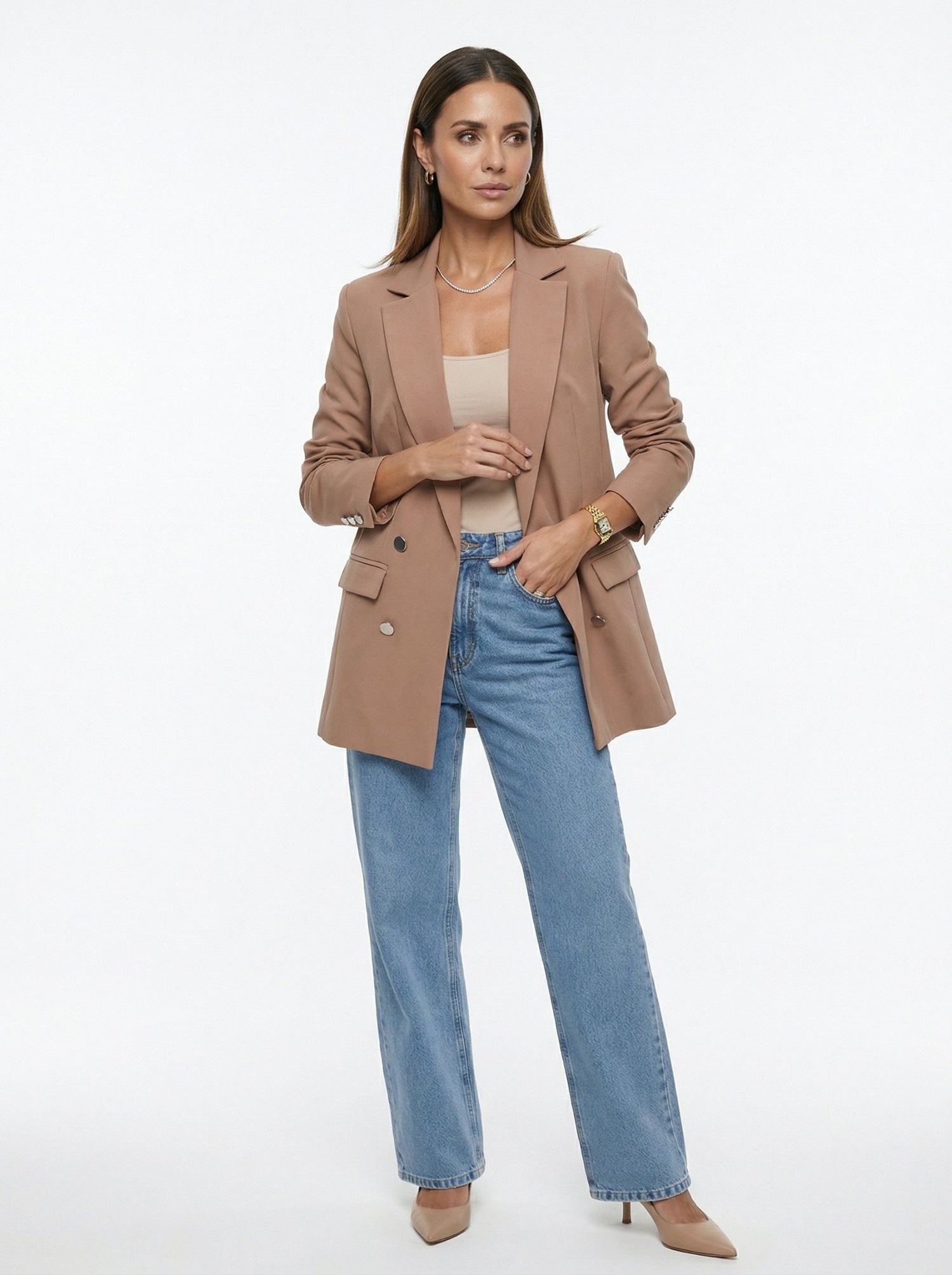 Blazer Max (4 botões) - Mocha Mousse