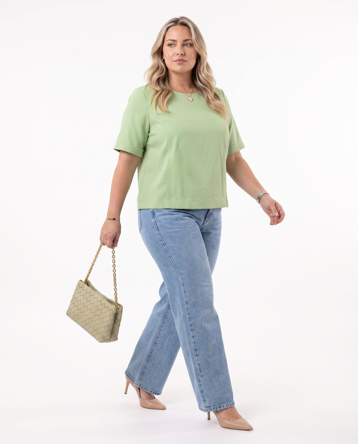 Blusa Básica Plus - Verde