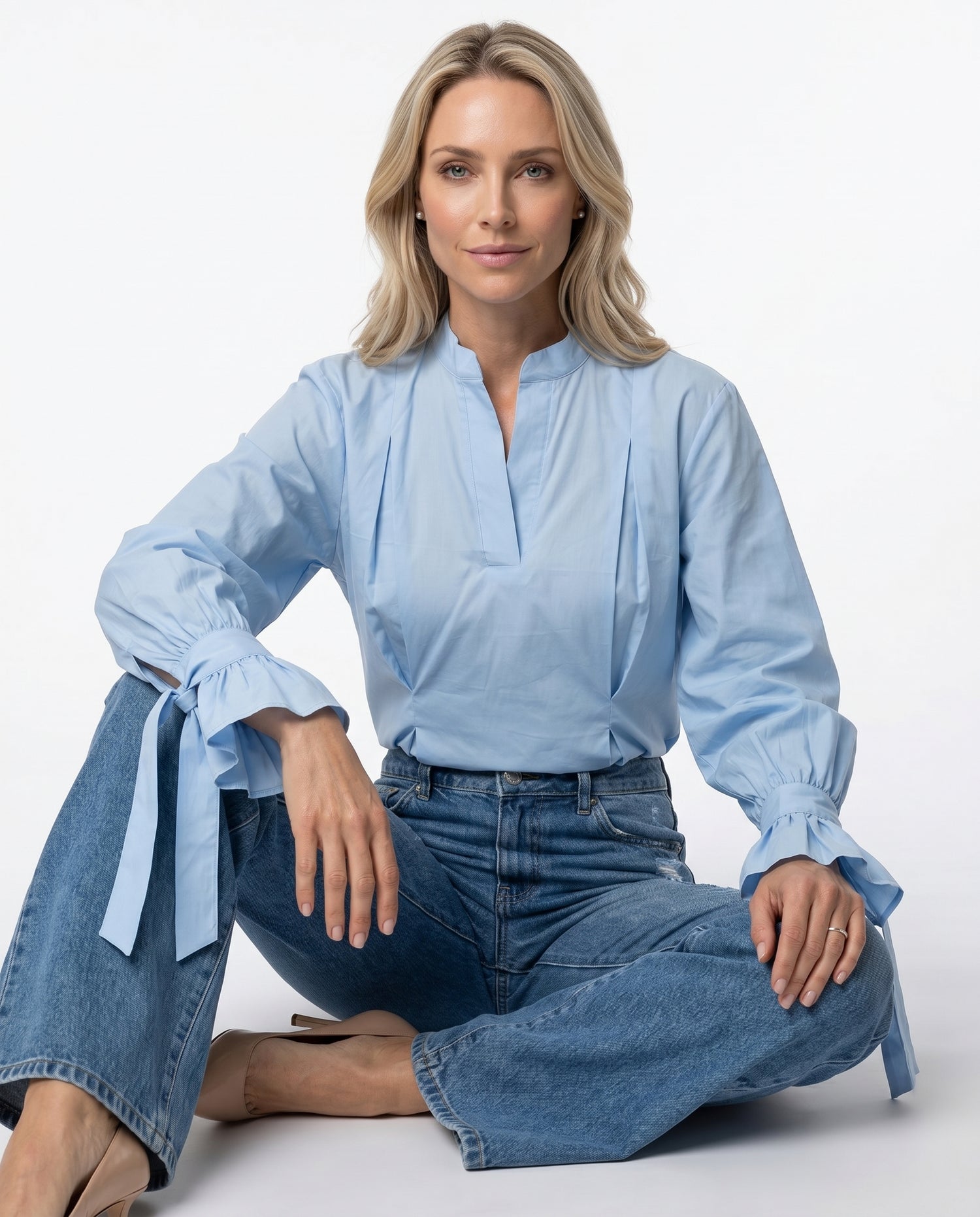 Blusa Laço - Azul