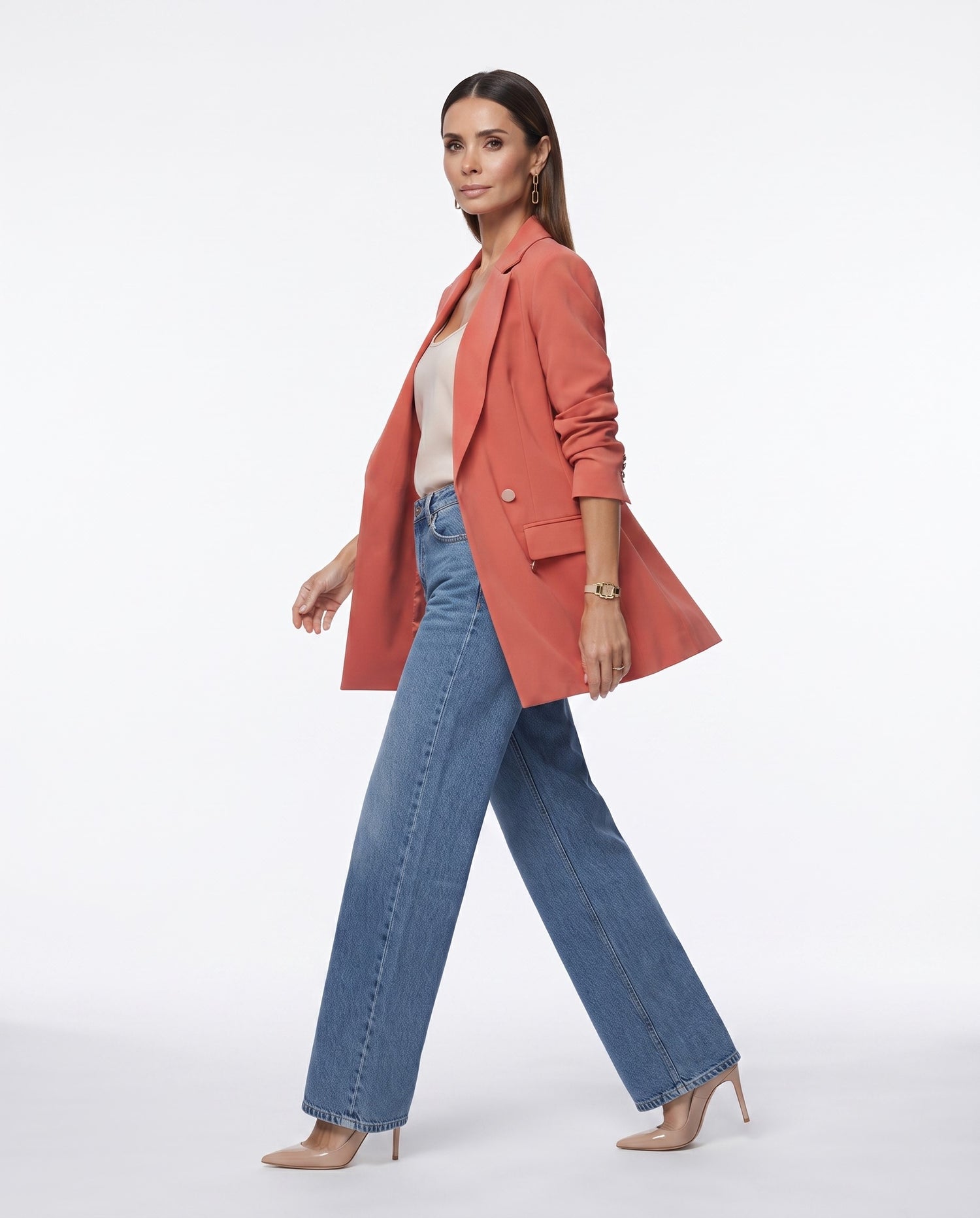 Blazer Max (4 botões) - Goiaba