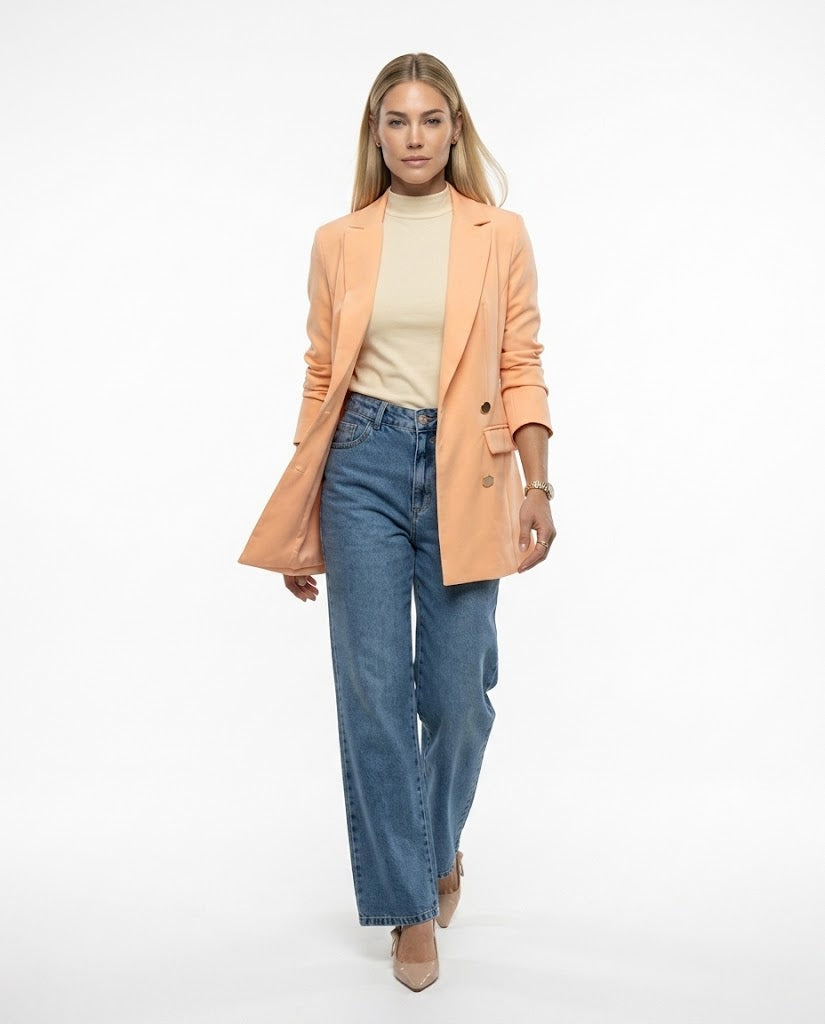 Blazer Max (4 botões) - Pêssego Claro